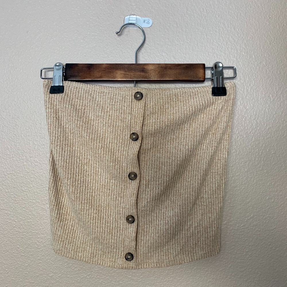 Knit tube top